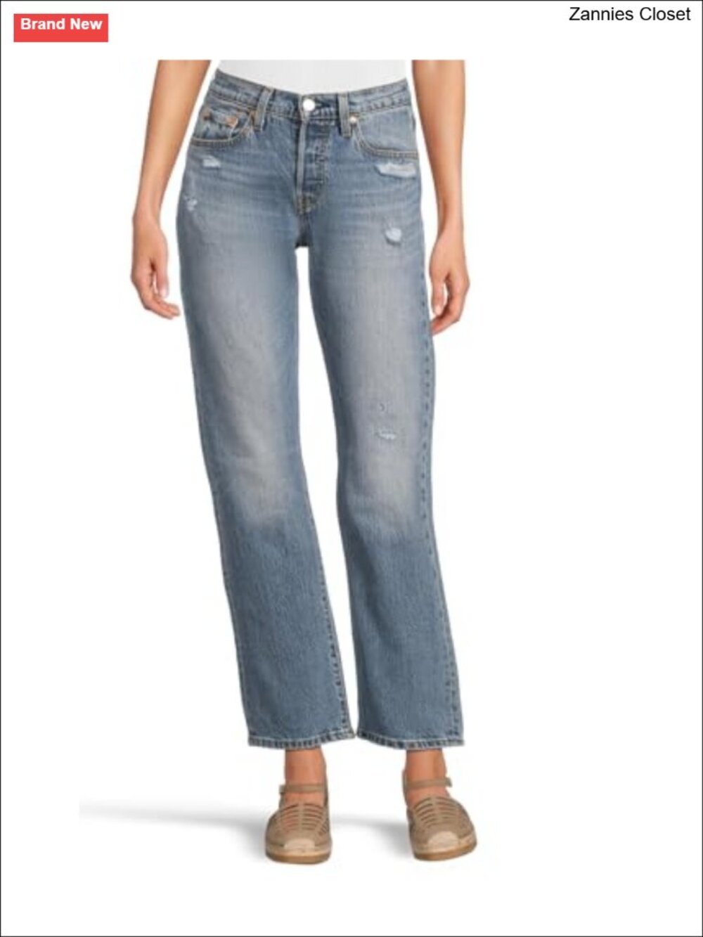 501 Curve High Rise Straight Leg Jeans with Stretch